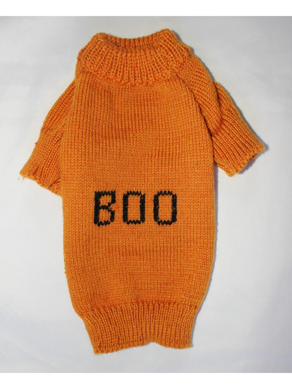 Pure Country Pet Boutique Orange BOO Dog Sweater Size Small Halloween